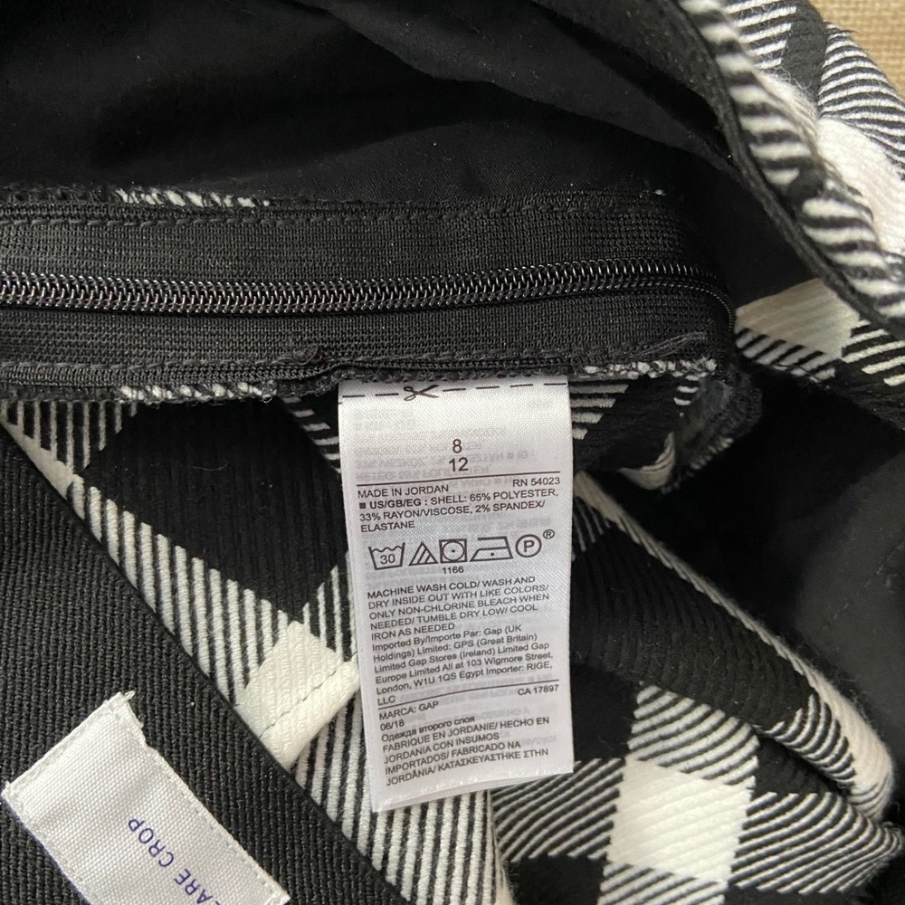 Gap Flare Crop Checkered Dress Pants - Picture 5 of 7